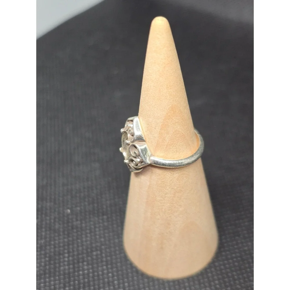 VTG Brighton Sterling Silver Filigree Scroll Ring Size 6 Boho Ornate Oval